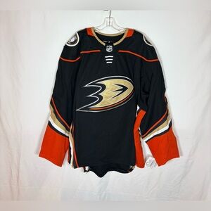 Adidas MiC Anaheim Ducks Made in Canada Team Issued Home Hockey Jersey 56
